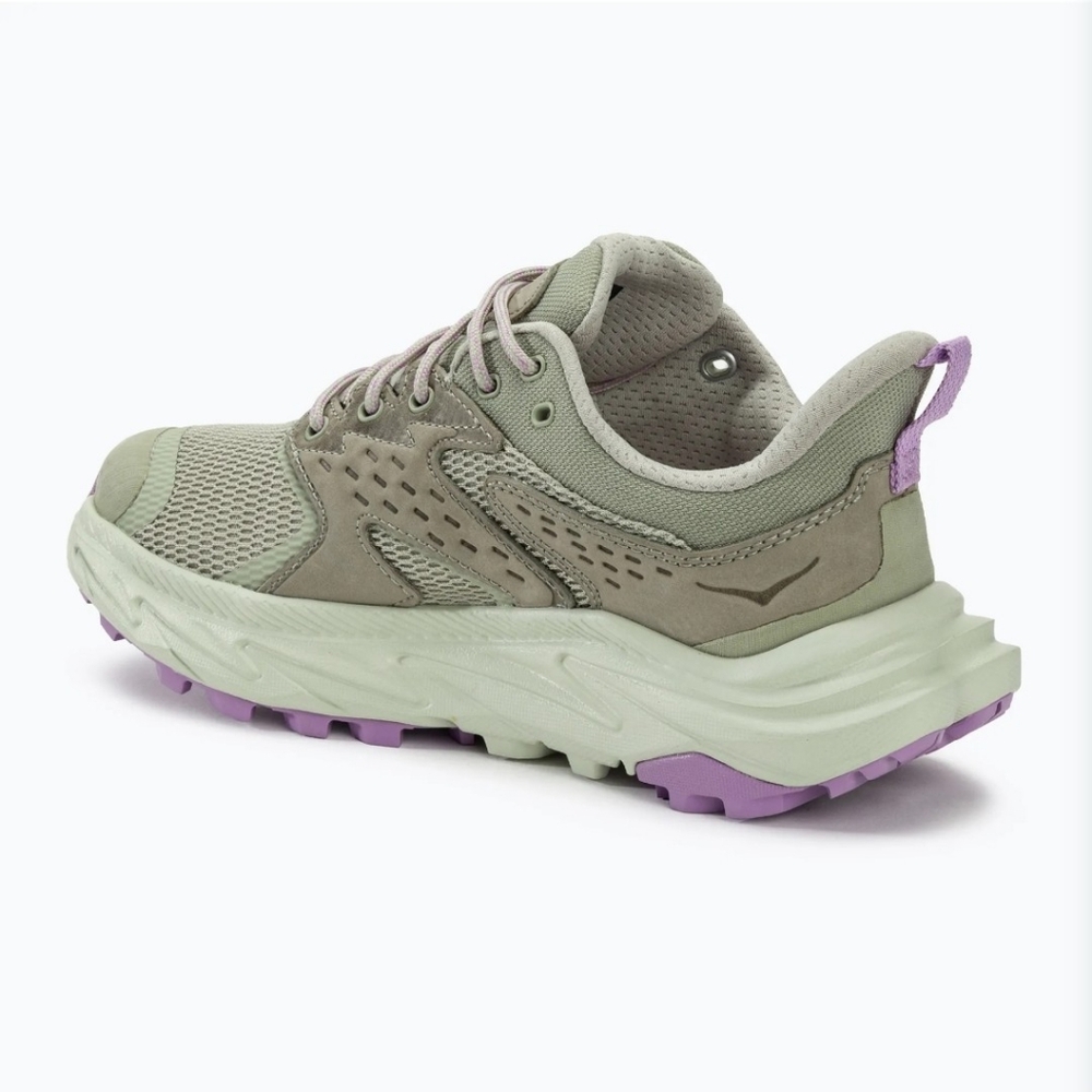 Hoka Women's Sage Green and Lavender Accent Trail Runner - Picture 3 of 12